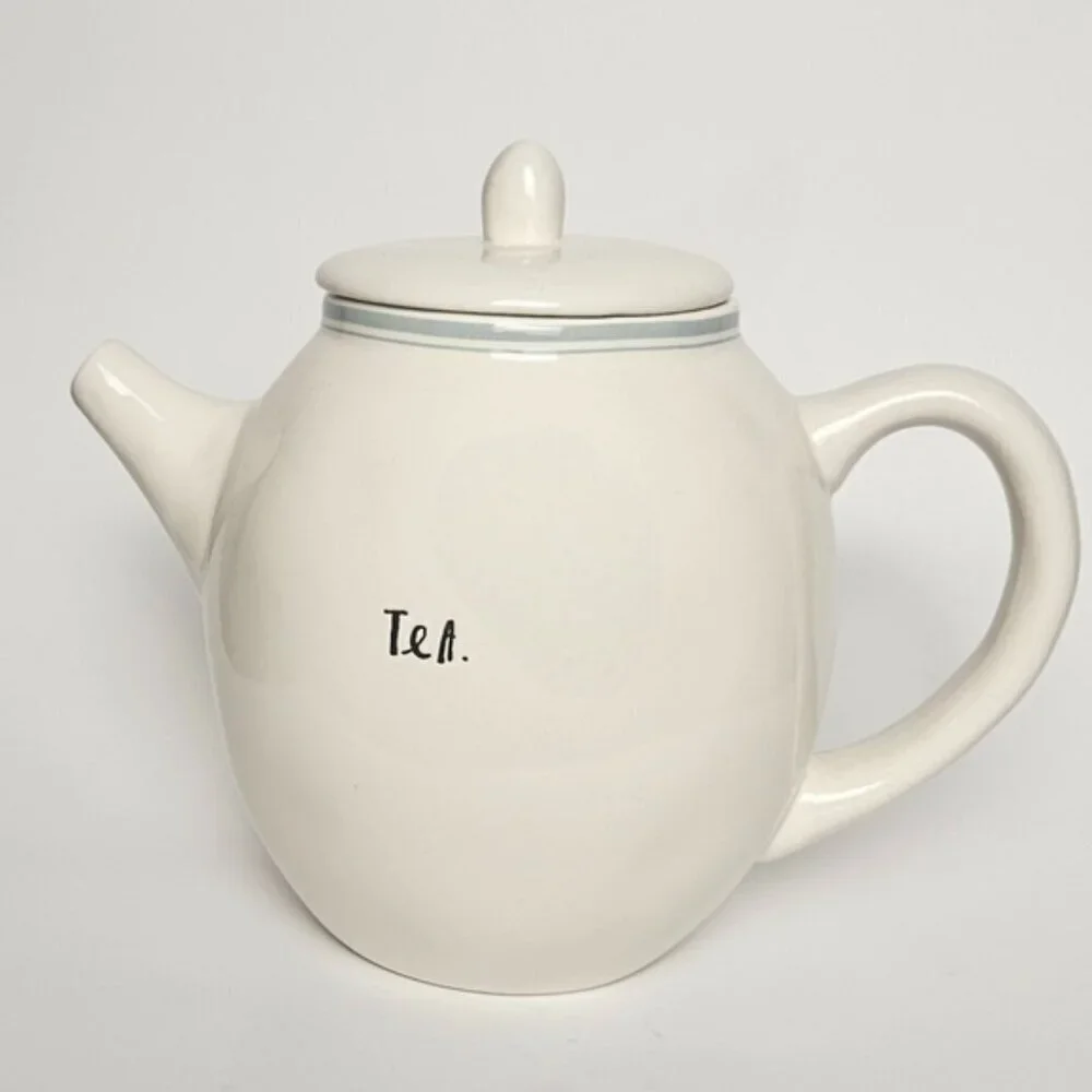 Rae Dunn By Magenta Light Blue Stripe Teapot